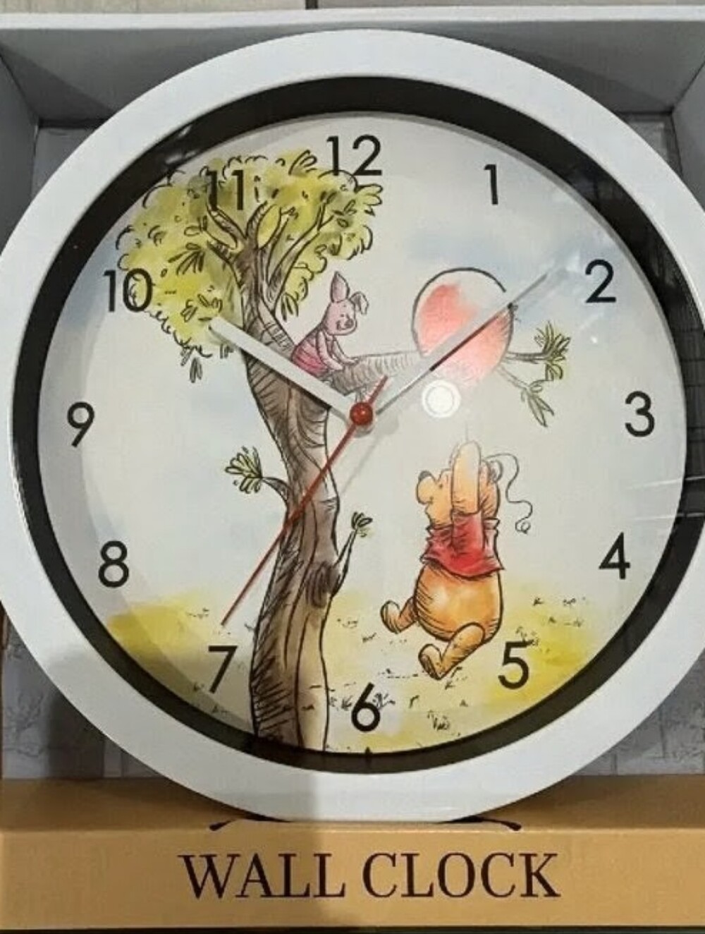 Whimsy Winnie the Pooh White Wall Clock